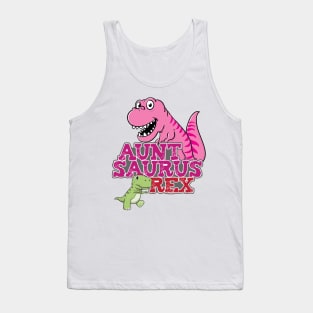 'Auntsaurus Rex' Cool Dinosaurs T Rex Tank Top